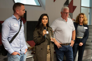Dr. Christoph Schorsch, Alize Karaca, Wolfgang Elfinger, Elodie Nicole Dangel; Foto: Andreas Wetzel