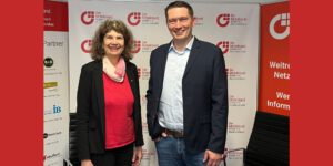 Foto: Vitamin C mit Cornelia Gärtner, BVMW und Julian Will, Nachfolgekontor; Andreas Wetzel